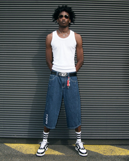 DENIM 'MILITANT' JORTS